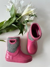 UGG Mädchen Gummistiefel -  Gr. 26 /UK 8/US 9 - pink, grau mit Glitzerpünktchen