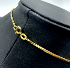 585 Gold 14 K Halskette Venezianer Kette Juwelier L 38 cm B 1,5 mm unisex