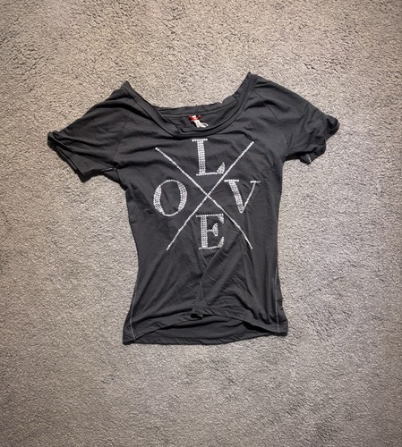 Graues shirt mit silbernem - t-shirt,