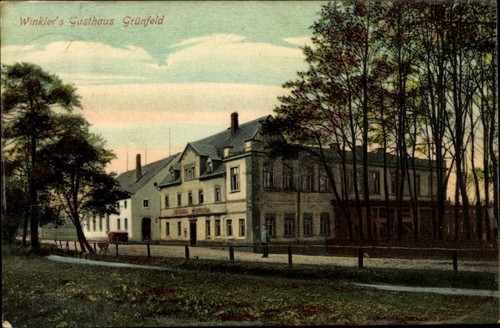 Grünfeld waldenburg in - ak,
