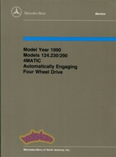 Shop Manuell 4MATIC Service Reparatur Mercedes Buch 300E 300TE Führung