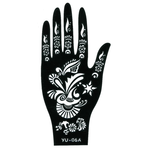 Henna tattoo schablone hand - tattoo,