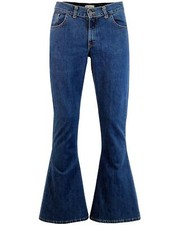 60er 70er Jahre Denim BELL UNTEN Glockenunterteil ausgestellte FLARES Jeans Retro Hose ROCK MC249