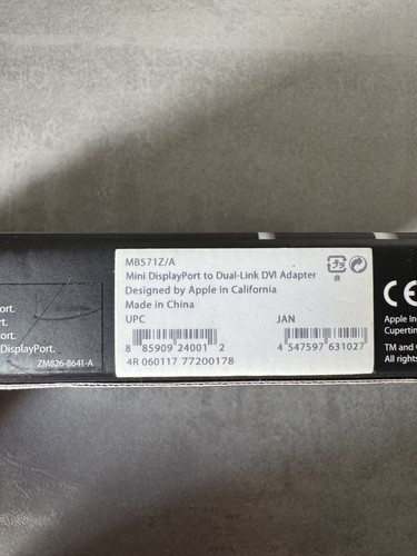 Apple genuine mini displayport - apple,