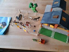 Playmobil Reiterhof 3120 mit Erweiterung 7598 Reitplatz u. Turnier/Siegerehrung 