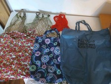 3 DDR Einkaufsbeutel Dederon und 3 Einkaufsnetze