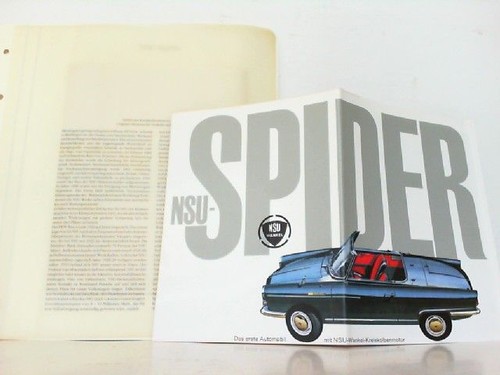 Nsu spider debüt - spider., des