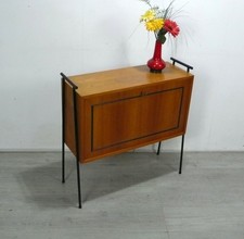 50er Sideboard Minibar String Ära Metallbein-Aufhängung Mid-Century Modern