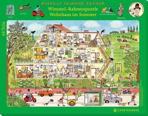Wimmel rahmenpuzzle sommer - wimmel-rahmenpuzzle,