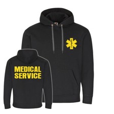 MEDICAL SERVICE Notarzt Ersthelfer Rettungsdienst Kapuzenpullover Hoodie #26239