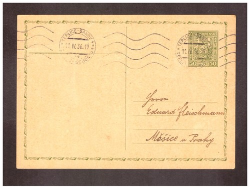 Sudetenland postkarte aus 1936 - aus,