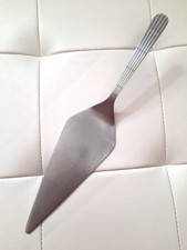 DDR - ABS Besteck  Tortenheber / Tortenschaufel  23,5 cm Striche Streifen Linien