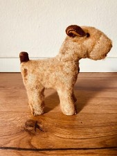 Alter Foxterrier Foxy ca. 10 cm  Deutschland 40er Jahre –selten  bespielt Antik 