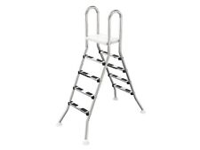 Hochbeckenleiter V2A Edelstahl 4/4 stufig Treppe Leiter Schwimmbecken Pool