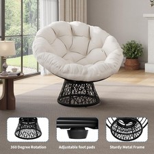 Papasansessel Rattan 360°