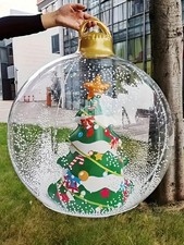 24-Zoll aufblasbare Weihnachtskugel, PVC Weihnachtsdekoration, für bei Billig24