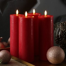 LED Kerzen LINA Rustik Optik