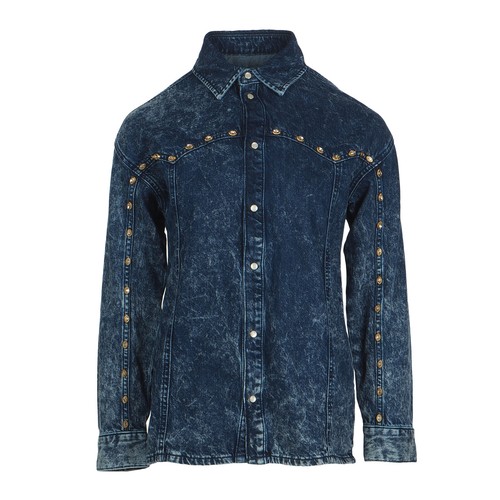 Sandro jeansjacke blau strass - jeansjacke,