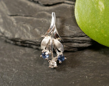 925 Silber Anhänger Blume