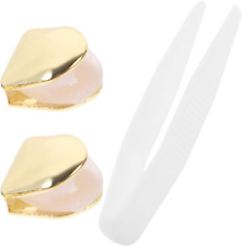 2er Set Goldene Hip Hop Grillz