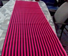 3 Meter x 116 cm schwarz Neon Pink Streifen * großes Restsück * feste Baumwolle