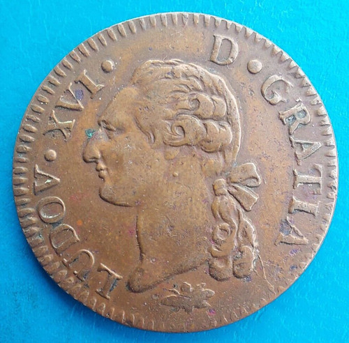 Louis xvi sol 1791 lyon - sol, d