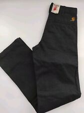 Carhartt Hose Herren W25 L34 Presenter Pant Straight Leg Regular Grau Neu O2