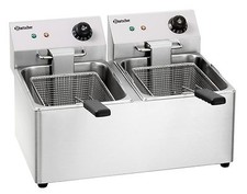 Elektro doppelfriteuse 8 l - doppelfriteuse, 2