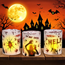 Halloween Deko Tischdeko Innen Party Windlicht Deko