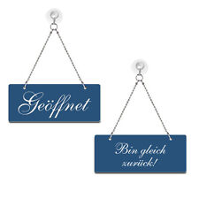 Geöffnet / Bin gleich