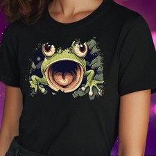 Frauen T-Shirt Cartoon Frosch