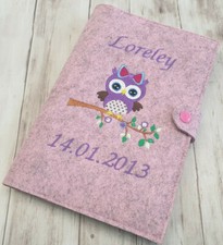 U-Heft Hülle Filz mit Namen