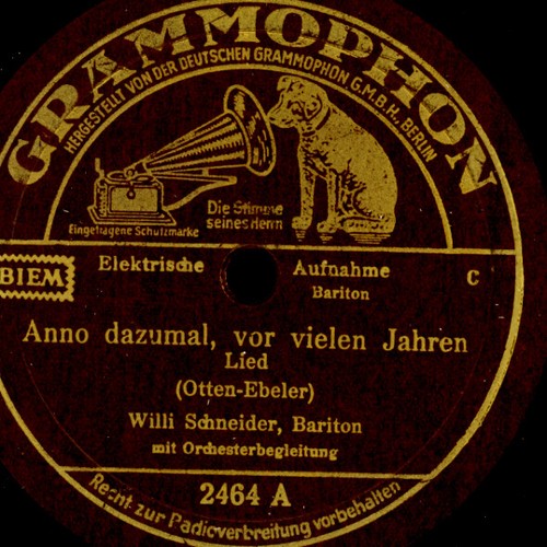 Willy schneider anno dazumal - schneider,