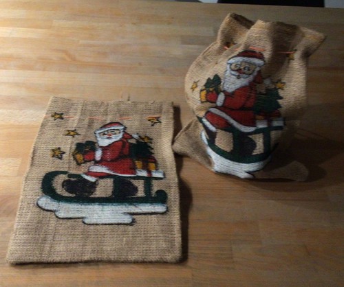 Weihnachtsmann jute sack - 2,