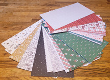 Weihnachten Konvolut 48 Bögen Motivkarton 30 x 15,3 cm bunte Mischung