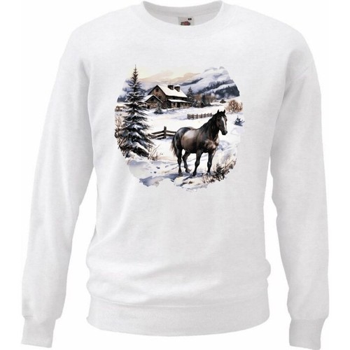 Sweatshirt sweater pferde - sweatshirt,
