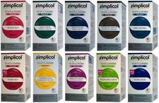 Simplicol intensiv Textilfarbe flüssige Rezeptur mit Fixierpulver für 600g Stoff