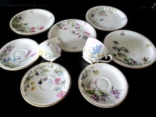 Selb Krautheim Wiesengrund Tassen Untertassen Teller Konvolut 9 tlg. 50-er Jahre