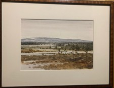 Aquarell nördliche Landschaft