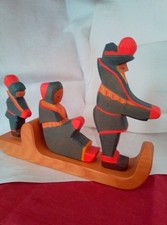 Ostheimer-Figur gebraucht, Rarität (Lappenfam.+Schlitten)