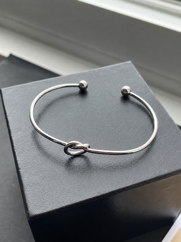 Damen armreif edelstahl silber - edelstahl,