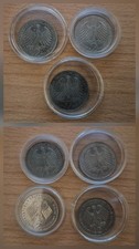 7x 2DM 2 Deutsche Mark 1958 1970 1971 1972 1990 in Kapseln D-Mark Konvolut