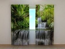 Fotogardine Wasserfall in