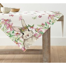 Ostern Tischdecke Blumen Hase