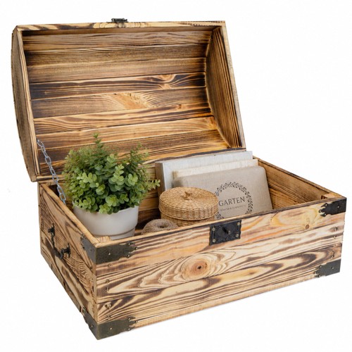 Holztruhe piet geflammt - piet, –