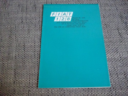 Fiat 128 prospekt brochure - 128,
