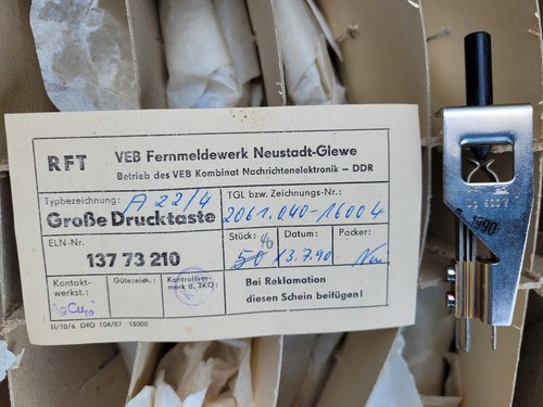 Ddr rft große drucktaste - rft,