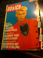 Zeitschrift - Du & Ich - Ausgabe Nr. 3/1987 - Gay / Männer mit Poster