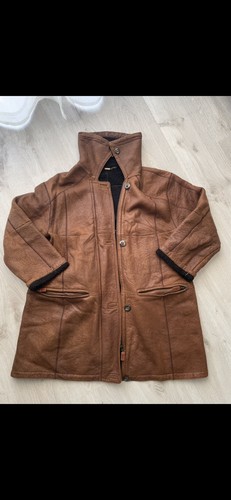 Christ leder parka mantel - parka,