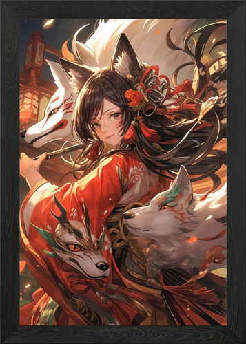 Fox kitsune geisha japan - kitsune,